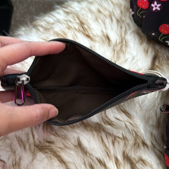 NWOT 3 pc set Cherry design Backpack lunch bag pencil case - Picture 3 of 4